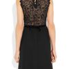Valentino SilkCrepe and Lace Dress in Black - Lyst