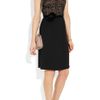 Valentino SilkCrepe and Lace Dress in Black - Lyst