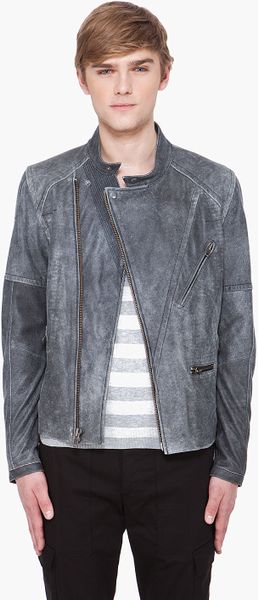 Yigal Azrouel Grey Flash Nappa Jacket in Gray for Men (grey) - Lyst