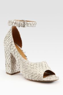 3.1 Phillip Lim Cody Perch Leather Dorsay Sandals - Lyst