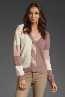 Aiko Cici Cable Twist Sweater - Lyst