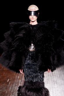 Alexander McQueen Fall 2012 Ostrich Feather Organza Cape Jacket  - Lyst