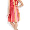 Bottega Veneta Plissé Silkchiffon Dress in Multicolor (multicolored) - Lyst