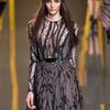 Elie Saab Fall 2012 Sheer Inset Bronze Tree Branch Print Gown in Brown (black, brown) - Lyst