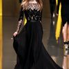 Elie Saab Fall 2012 Sheer Floral/Branch Inset Evening Gown in Black - Lyst