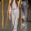 Elie Saab Fall 2012 Sheer Paillette Detail FloorLength Gown in White - Lyst