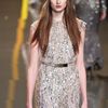 Elie Saab Fall 2012 Sheer Paillette Detail FloorLength Gown in White - Lyst