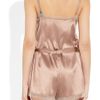 Elle Macpherson Maria Stretch Silksatin Playsuit in Beige (blush) - Lyst