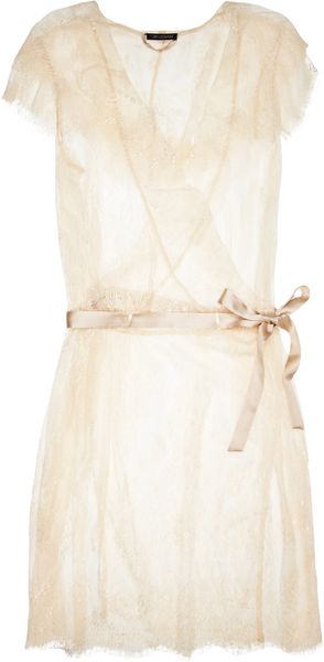 Elle Macpherson Maria Hooded Lace Robe - Lyst