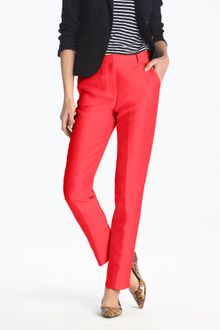 J.Crew High-waisted Pant in Silk-wool - Lyst
