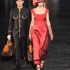 Louis Vuitton Fall 2012 Metallic Shimmer Floral Button Detail Dress in Red - Lyst