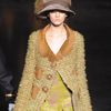 Louis Vuitton Fall 2012 Rainbow Reflective Fur Collar Tweed Coat  in Multicolor - Lyst