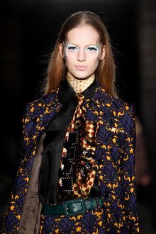 Miu Miu Fall 2012 Silk Collared Shirt - Lyst