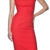 Narciso Rodriguez Cap Sleeve Dress in Red - Lyst