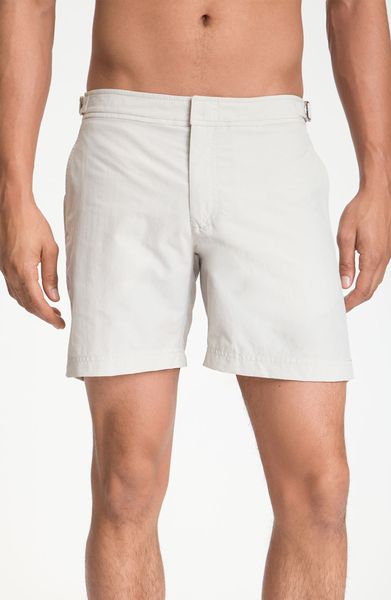 Orlebar Brown Bulldog Classic Bathing Suit in White for Men (chalk) - Lyst