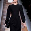 Valentino Fall 2012 KneeLength Formal Black Dress with Bell Sleeves  in Black - Lyst