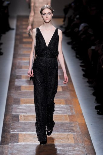 Valentino Fall 2012 Deep-V Embellished Jumpsuit - Lyst