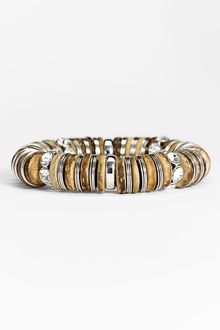 Givenchy Gobi Wood & Crystal Stretch Bracelet - Lyst