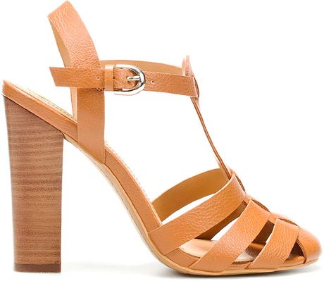 Zara High Heel Jelly Shoe in Beige (brown) | Lyst