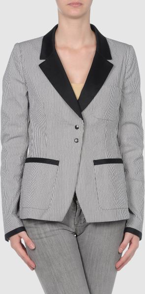 Balenciaga Blazer in Gray (black) - Lyst
