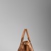 Burberry Large Leather Buckle Detail Tote in Brown (saddle brown) - Lyst