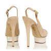 Charlotte Olympia Dolly Slingback in Beige (pearl) - Lyst