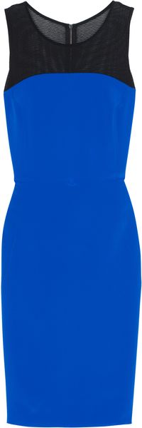  Mesh-yoke Sheath Dress 