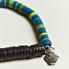 Lanvin Elastic Tribal Bracelet in Green for Men (petrol) - Lyst