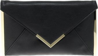 Asos Metal Bar Detail Envelope Clutch - Lyst
