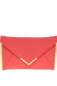 Asos Metal Bar Detail Envelope Clutch - Lyst