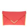 Asos Metal Bar Detail Envelope Clutch in Pink (rosepink) - Lyst