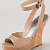 Belle By Sigerson Morrison Balena Wedge Sandals in Brown (fango) - Lyst
