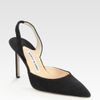 Manolo Blahnik Carolyne Suede Slingback Point Toe Pumps in Gray (grey) - Lyst