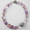 M.c.l By Matthew Campbell Laurenza Topaz & Amethyst Beaded Necklace in Purple (multi colors) - Lyst