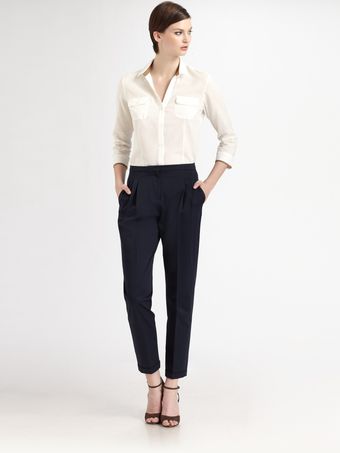 Piazza Sempione Tobacco Trim Shirt - Lyst