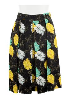 Proenza Schouler Fauna Printed Crepe Pleated Skirt - Lyst