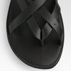 Versace Leather Sandals in Black for Men - Lyst