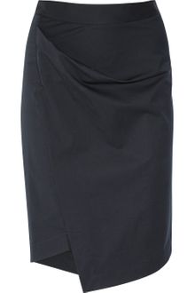 Vivienne Westwood Anglomania New Accident Folded Stretch-cotton Skirt - Lyst