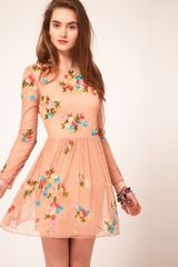 ASOS Collection Asos Skater Dress with Embellishment