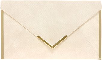 Asos Metal Bar Detail Envelope Clutch - Lyst