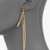 Aurelie Bidermann Long Pike Drop Earrings in Gold - Lyst