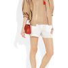 Chloé Silk Crepe De Chine Shorts in White - Lyst