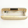 Diane Von Furstenberg Tonda Perforated Metallic Leather Clutch in Gold - Lyst