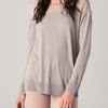 Dkny Silk Fine Knit Sweater in Gray (cement) - Lyst