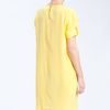 Donna Morgan Pleated Shift Dress in Yellow (sunkist yellow) - Lyst