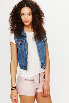 Free People Denim Vest - Lyst