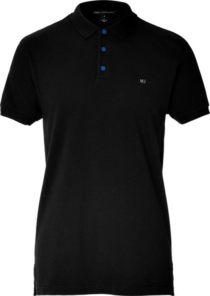 Marc By Marc Jacobs Black Mj Logo Polo Shirt in Black for Men - Lyst