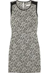 Sandro Reve Printed Stretch Cotton-blend Dress