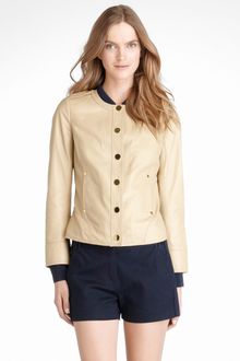 Tory Burch Alexander Leather Jacket - Lyst