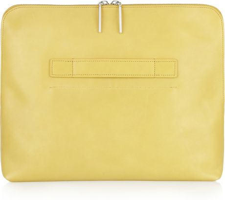 3.1 Phillip Lim 31 Minute Leather Clutch in Yellow (lemon) - Lyst